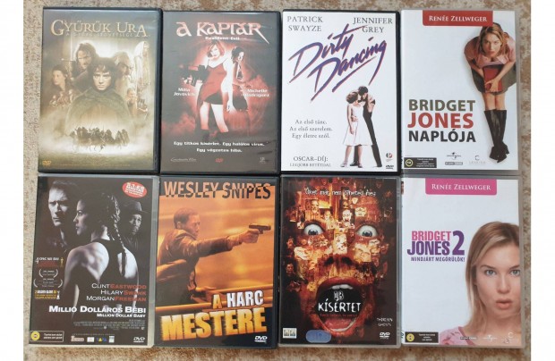 Dirty Dancing 13 kísértet stb. Gyári eredeti DVD filmek a 8db egyben