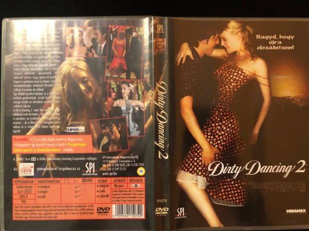 Dirty Dancing 2. (karcmentes, Patrick Swayze, Romola Garai) DVD