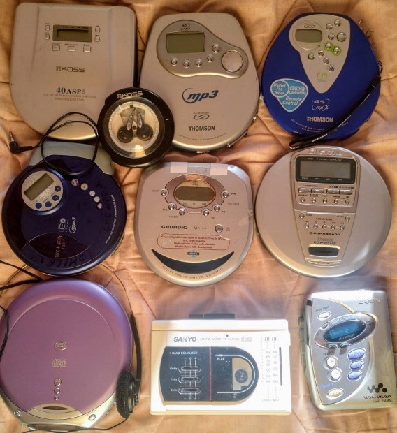 Discman csomag CD walkman + 2db ajndk walkman 