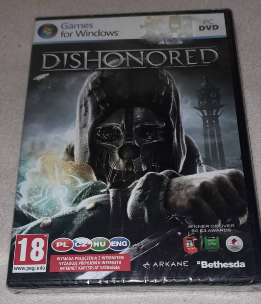 Dishonored PC Jtk Bontatlan csomagolsban 