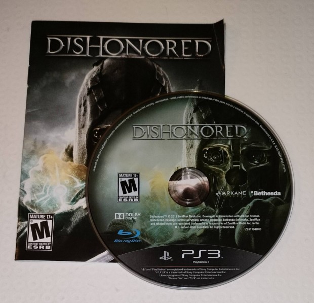 Dishonored PS3 jtk eredeti tok nlkl 