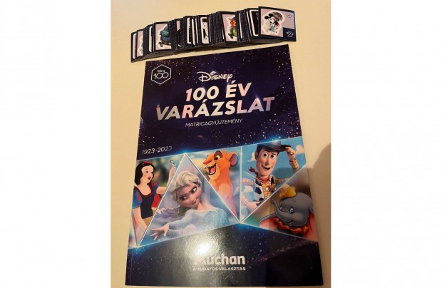 Disney 100 album nem beragasztott teljes sor matricval