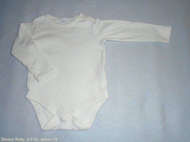 Disney Baby fehr hossz ujj body 6-9 h (mret 74)