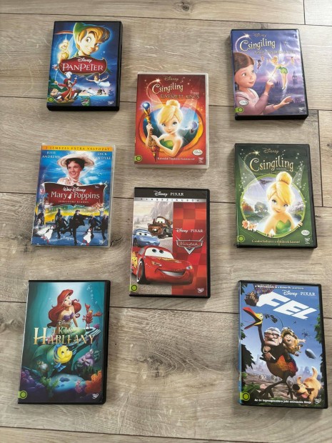 Disney DVD MESE csomag benne 9 db dvd lemez