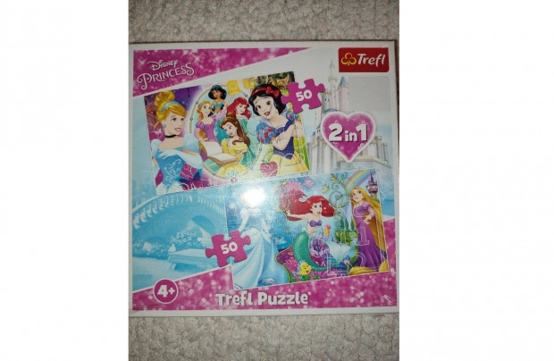 Disney Hercegnk puzzle 2in1 - 50db (A kis hableny, Disney hercegnk