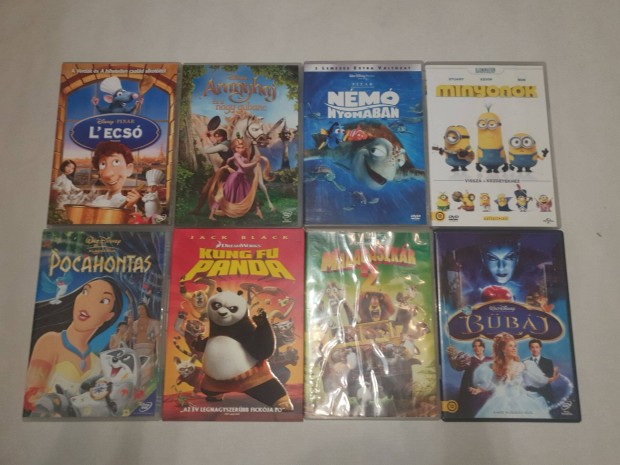 Disney Mese Rajzfilm Kollekci 16 Mese egybe 18 DVD lemez