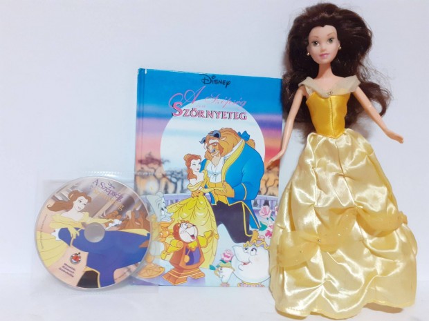 Disney Meseknyv CD Mellklettel+Simba/Belle Barbie