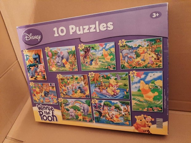 Disney Micimack 10 kpes puzzle, 3 ves kortl