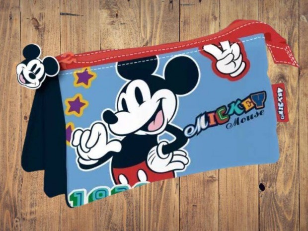 Disney Mickey 3 rekeszes tolltart 21 cm