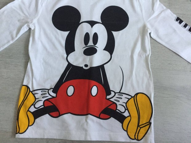Disney Mickey egr hossz ujj 100% pamut fels - 134-140, 8-10 v