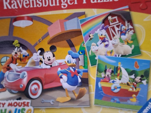 Disney Mickey puzzle 3db egyben