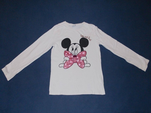 Disney Minnie Mouse hossz ujj pl 140-146-os, 10-11 ves kislnyra