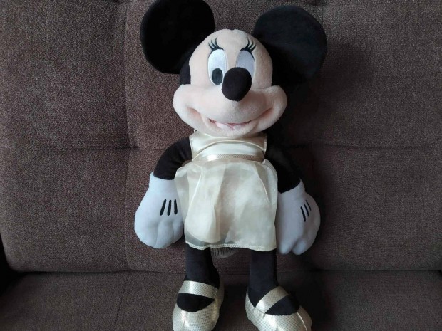 Disney Minnie arany szn ruhban 40 cm