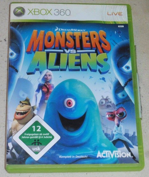 Disney Monsters Vs Aliens Gyri Xbox 360 Jtk akr flron