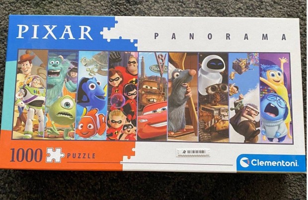 Disney Pixar panorma puzzle, 1000 db Clementoni