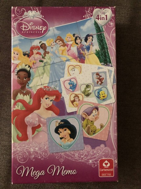 Disney Princess Mega Memo 4in1 puzzle, memria jtk