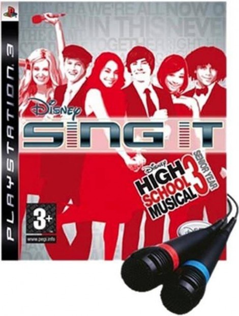 Disney Sing It High School Musical 3+ Mikrofon PS3 jtk
