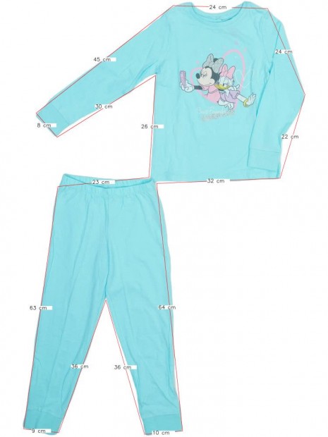 Disney Új (címkés) Lány Pizsama (Méret: 122)