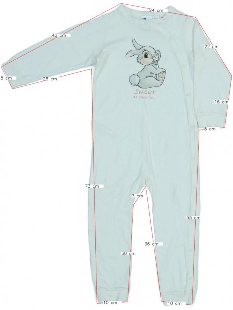 Disney Új (címkés) Lány Pizsama overál (Méret: 104)