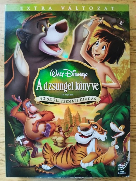 Disney - A dzsungel knyve duplalemezes papirfeknis dvd 