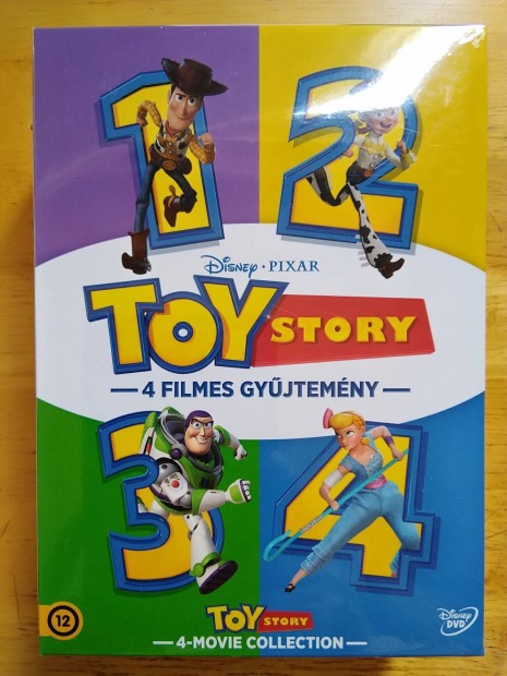 Disney - Pixar - Toy story 1-4 teljes gyűjtemény dvd Új 