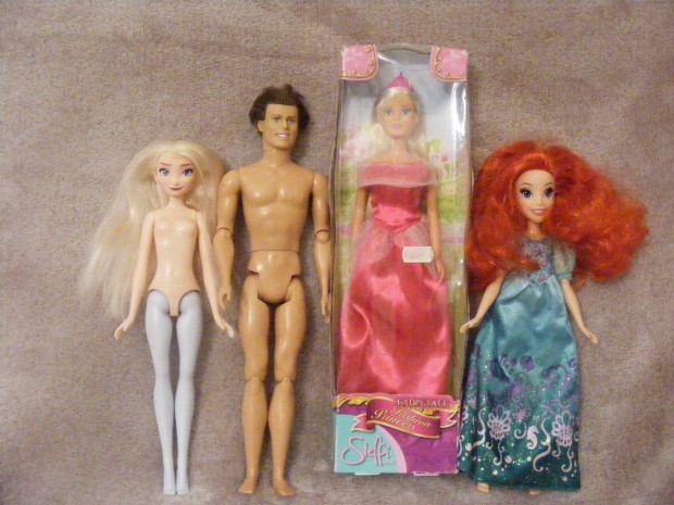 Disney baba, Barbie baba csomag 1, Elza Ariel Csipkerzsika herceg