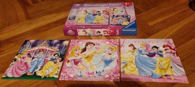 Disney hercegnk 3x49 darabos puzzle 