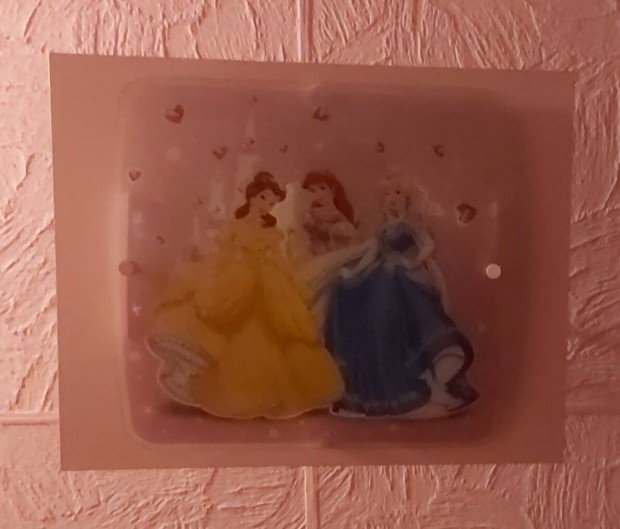 Disney hercegnős lámpa 2db
