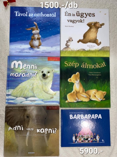 Disney knyvek, els kpes sztarak,  Barbapapa, s meseknyvek