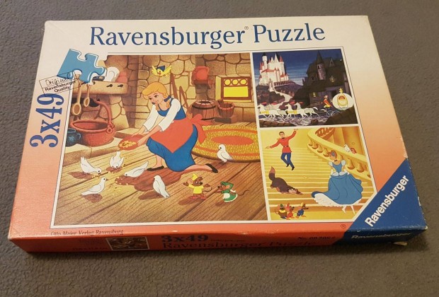 Disney mese puzzle csomag - Hamupipke (Ravensburger), Hfehrke
