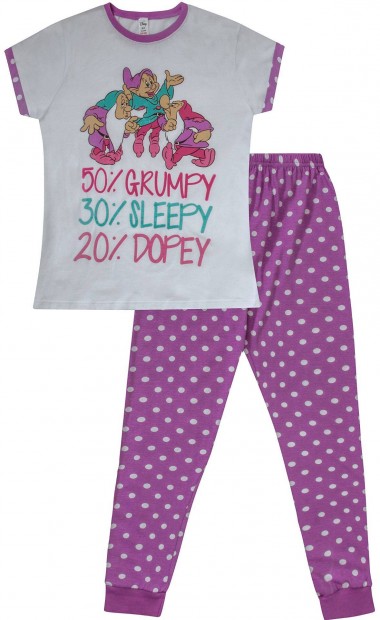 Disney törpés női pizsama szett (S-es, új)