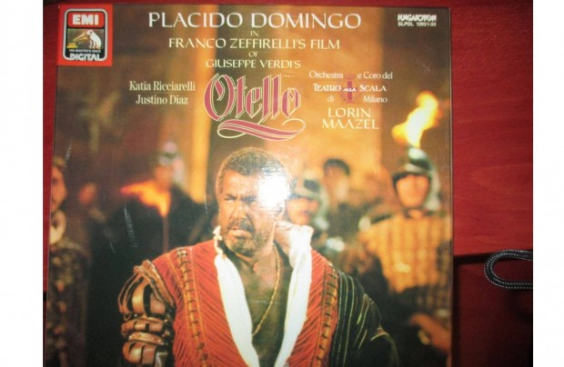 Dszdobozos Placido Domingo Otello vinyl hanglemez album elad