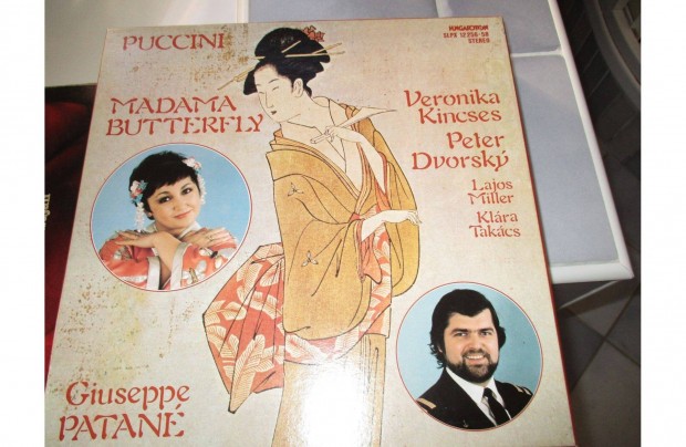 Dszdobozos Puccini Madama Butterfly bakelit hanglemez album elad