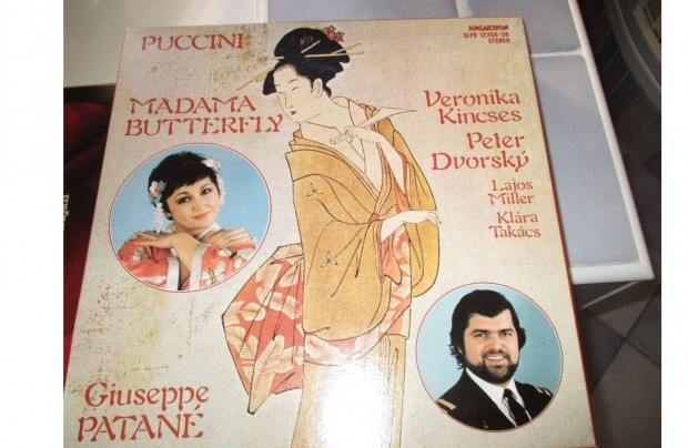 Dszdobozos Puccini Madama Butterfly vinyl hanglemez album elad