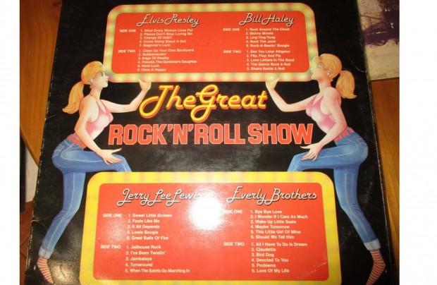 Díszdobozos The Great Rock'n Roll Show bakelit hanglemez (4 LP) eladó