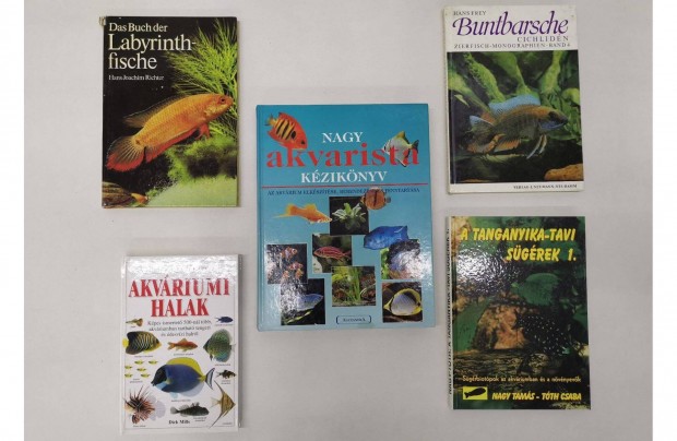 Díszhal szakkönyvek akvarista kézikönyv akváriumi halak sügérek szakir