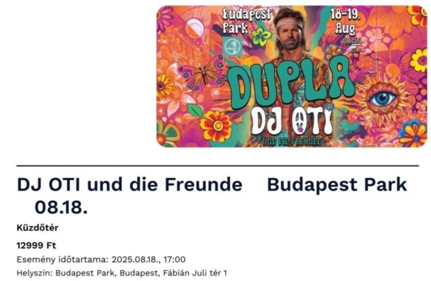 Dj Oti und die Freunde 3 jegy 08.18