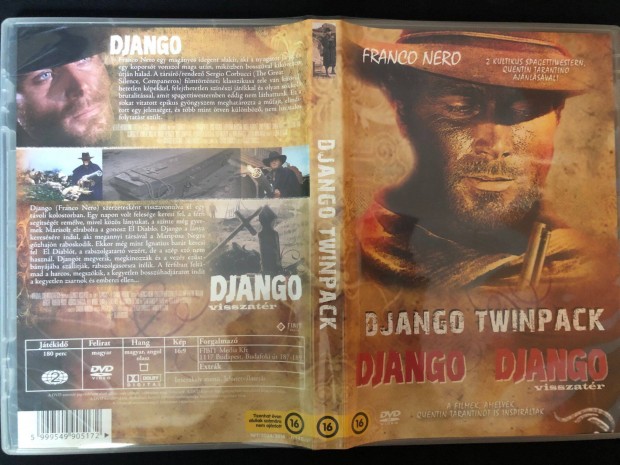 Django + Django visszatr DVD (karcmentes, twinpack, duplalemezes)