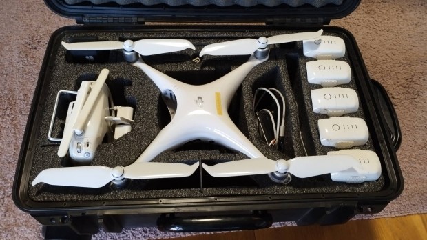 Dji phantom 4 pro drn szett, 5 Akku, Koffer, ND szrk 