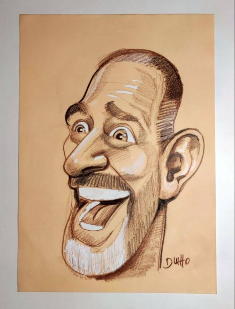 Dluhopolszky Lszl - Boros Lajos (portr karikatra)