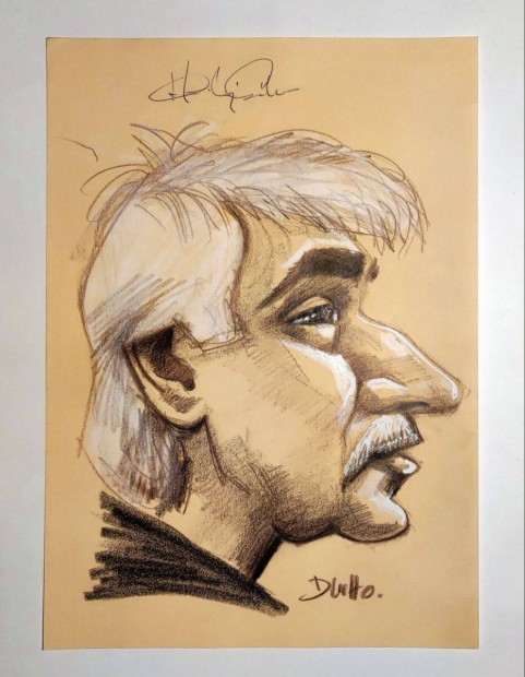 Dluhopolszky László - Heilig Gábor Ver.4 (Dedikált) portré karikatúra