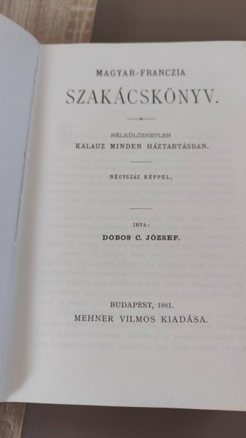 Dobos C. Jzsef - Magyar-Franczia szakcsknyv