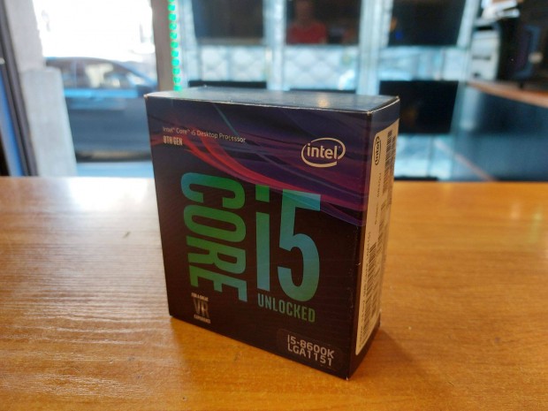 Dobozos 6 magos Intel Core i5 8600k CPU! Akci!