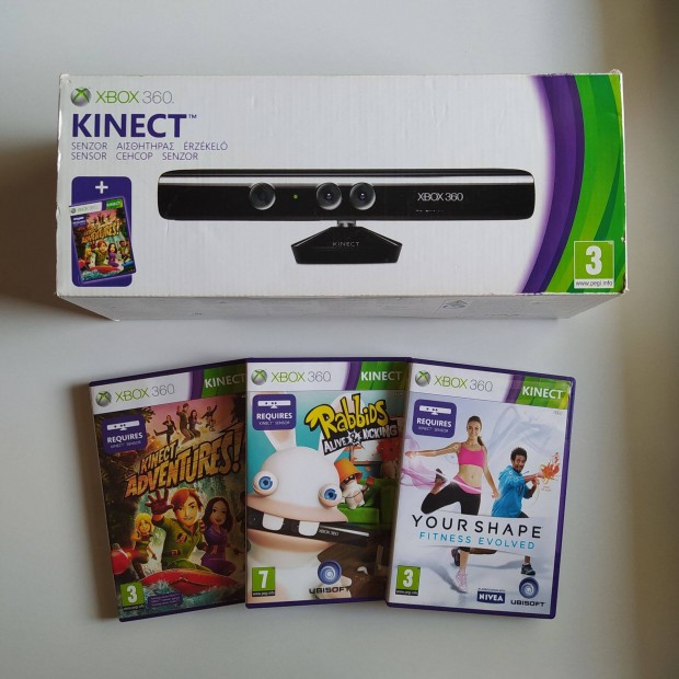 Dobozos Kinect jtkokkal Xbox 360 kamera szenzor
