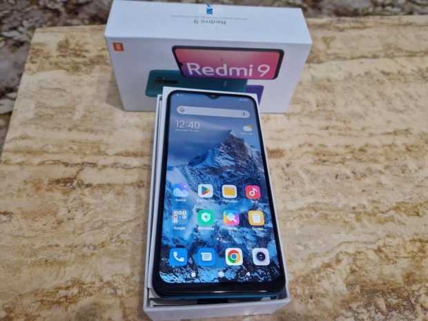 Dobozos Xiaomi Redmi Note 9 Okostelefon, 64gb/ 4+1Gb Szp/Szmla