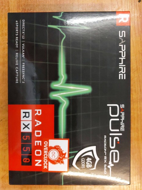 Dobozos, garancilis Radeon RX 550 4 GB -os VGA krtya lerazs!!!