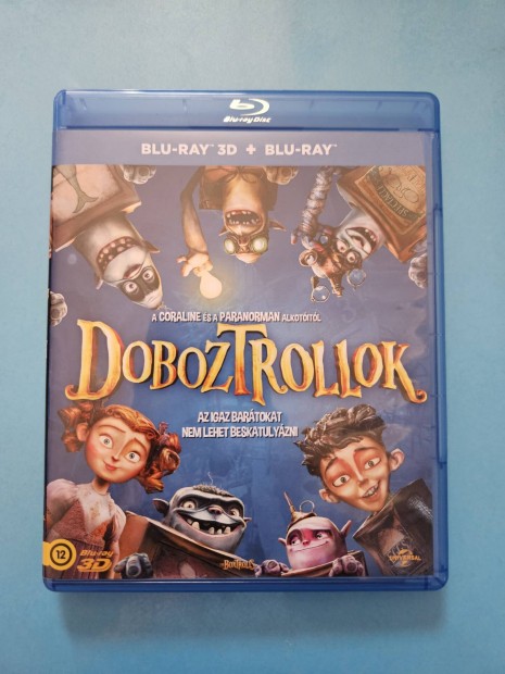 Doboztrollok 3d s 2d blu-ray