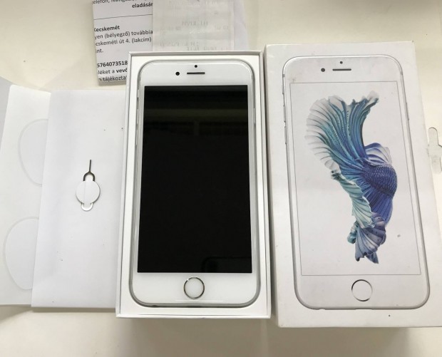 Dobozukkal Iphone 6s 64gb, 82% akku,mindene gyri, Yettel!