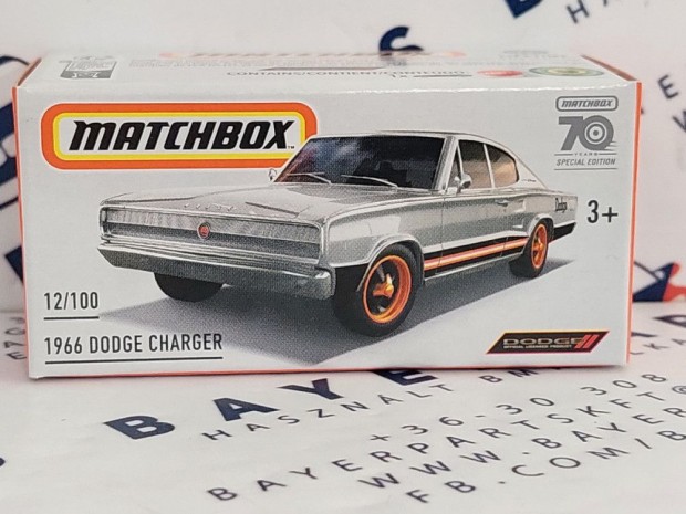 Dodge Charger (1966) - 12/100 -  Matchbox - 1:64