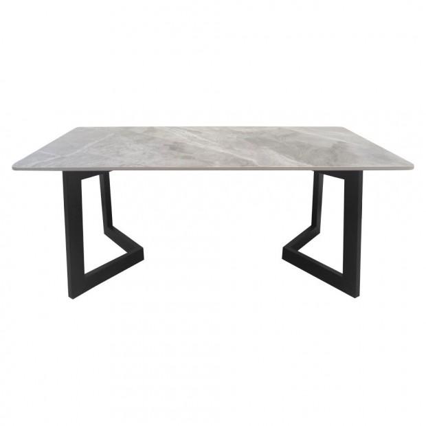 Doh�nyz�asztal, sz�rke m�rv�ny/fekete, SOFIAN